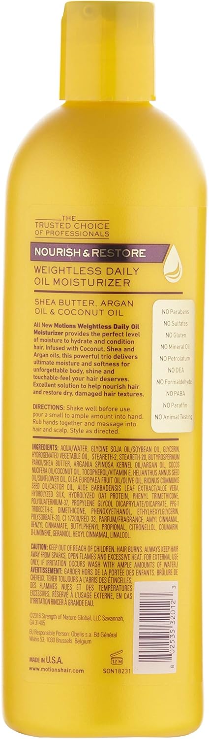 Motions Nourish & Restore Weightless Daily Oil Moisturizer 384ml/13oz