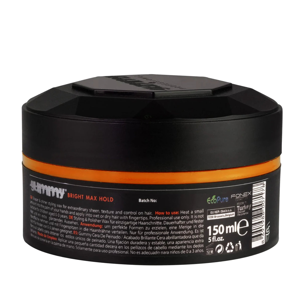 Gummy Professional Styling Wax Bright Max Hold Orange 150ml/5.07oz