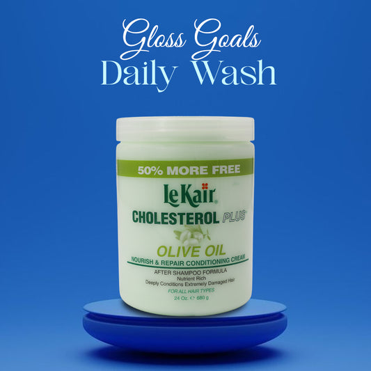 LeKair Cholesterol Plus Olive Oil Nourish and Repair Conditioning Cream 680g/24oz