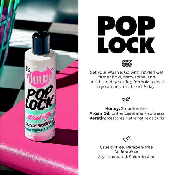 The Doux Pop Lock Curl Wash + Go 236ml/8oz