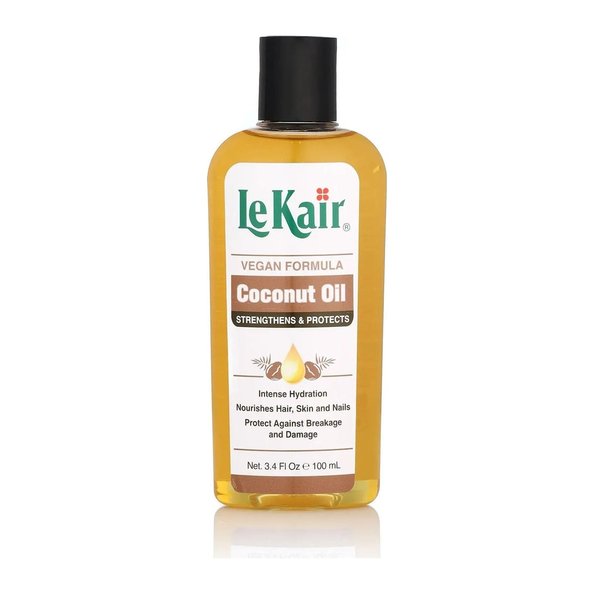 LeKair Vegan Formula Coconut Oil Hair, Skin & Nails 100ml/3.4oz