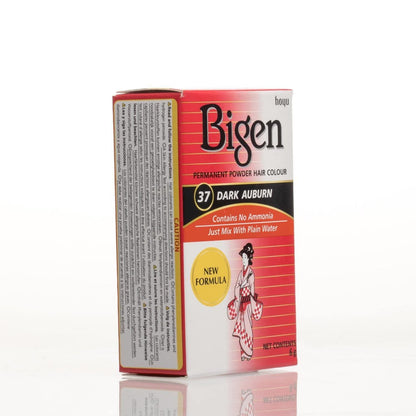 Bigen Permanent Powder Hair Colour Dark Auburn 37 (Pack of 10)