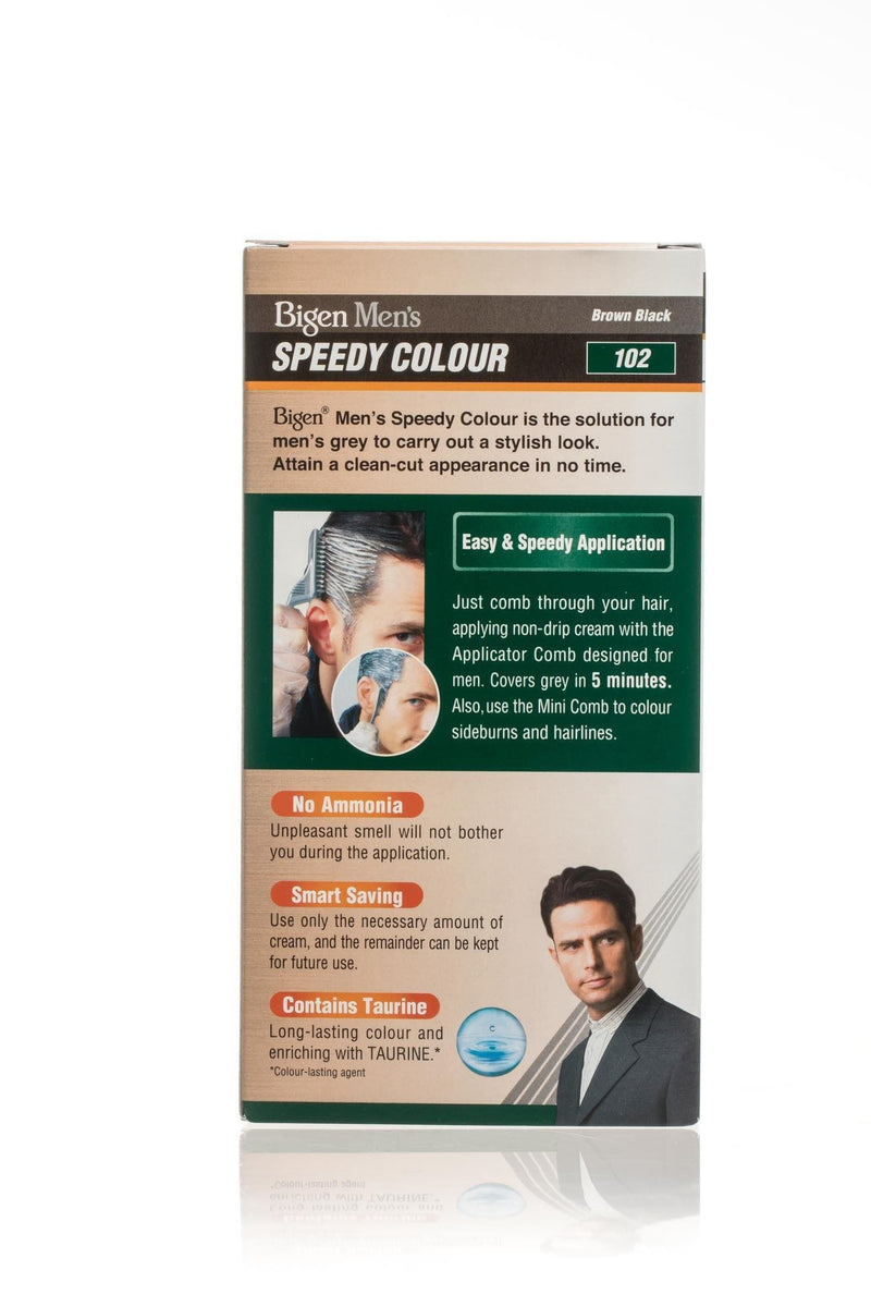 Bigen Men's Beard Colour Brown Black 102 (Pack of 3)