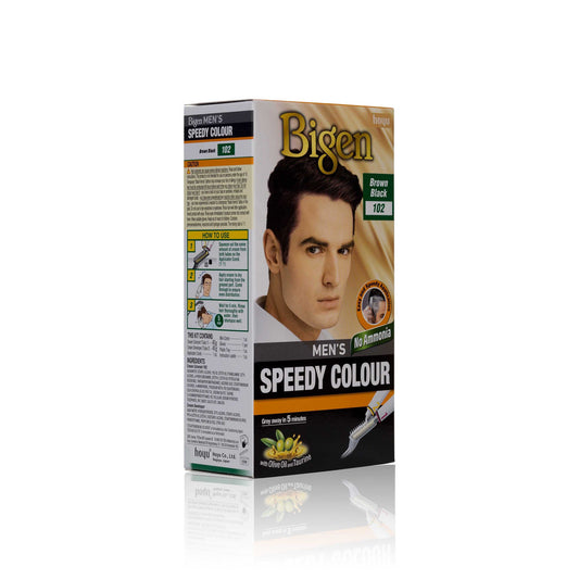 Bigen Men's Beard Colour Brown Black 102 (Pack of 3)