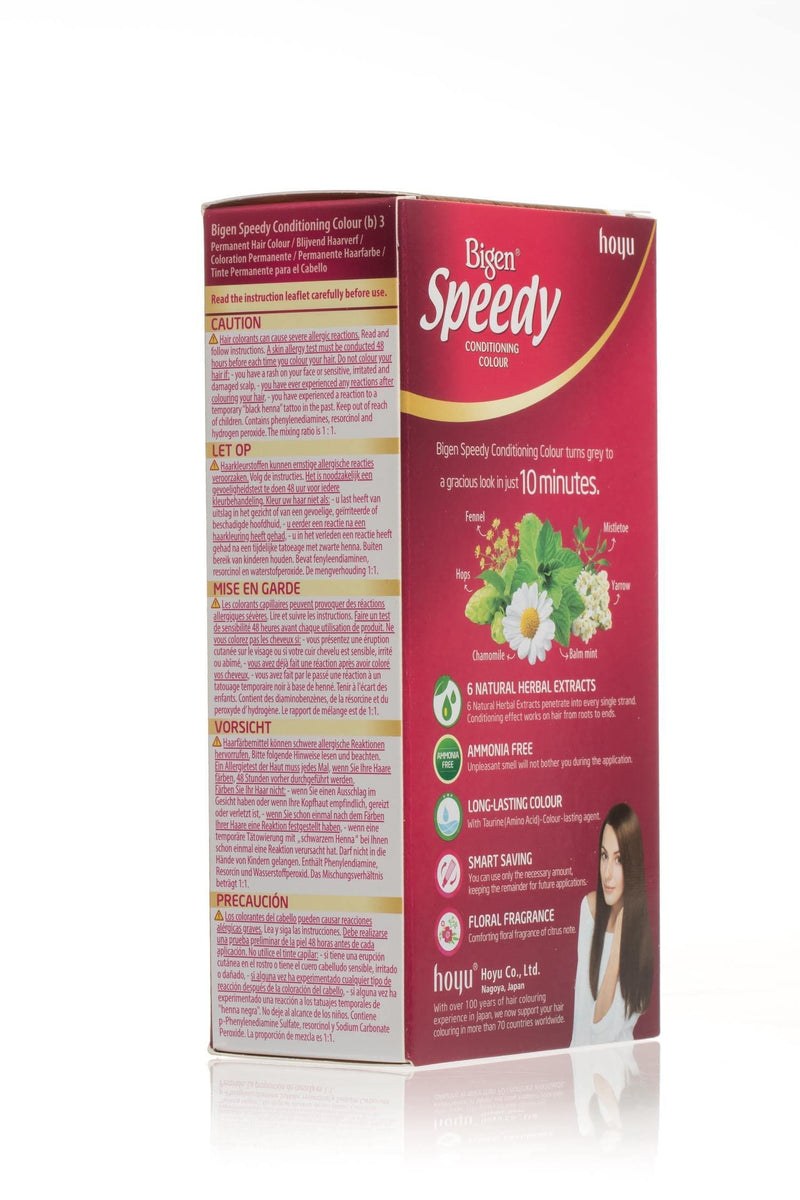 Bigen Women's Speedy Hair Colour 3 Warm Chestnut (Pack of 3)