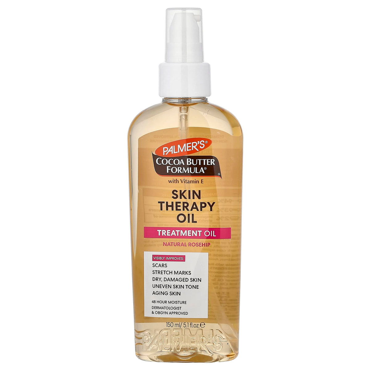 Palmer's Cocoa Butter Formula Skin Therapy Oil bottle on a white background