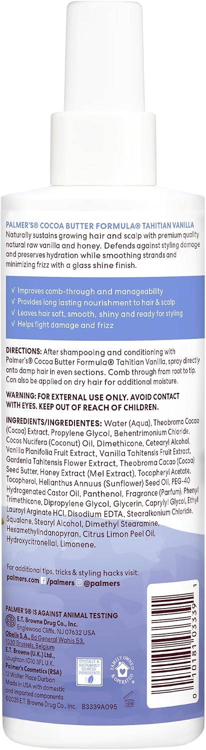 Palmer's Cocoa Butter Formula Tahitian Vanilla Leave-In Conditioner 250ml/8.5oz