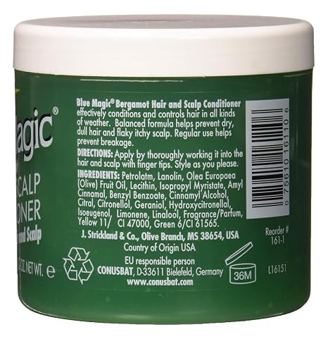 Blue Magic Bergamot Hair & Scalp Conditioner 340g/12oz