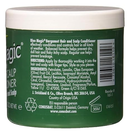 Blue Magic Bergamot Hair & Scalp Conditioner 340g/12oz