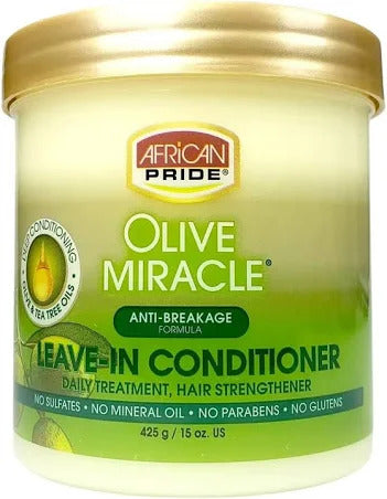 African Pride Olive Miracle Leave-In Conditioner 425g/15oz