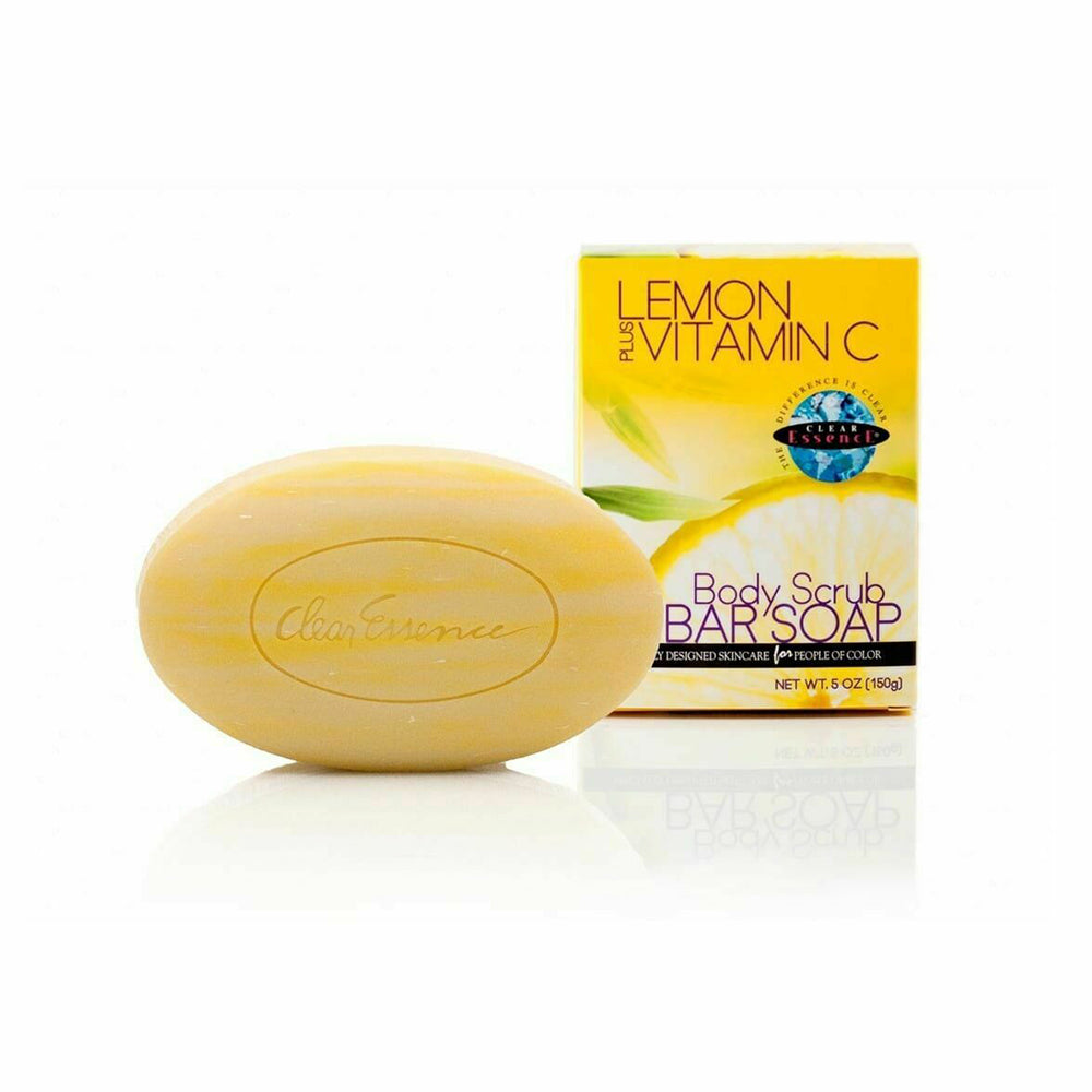 Clear Essence Lemon Body Scrub Bar Soap 142g