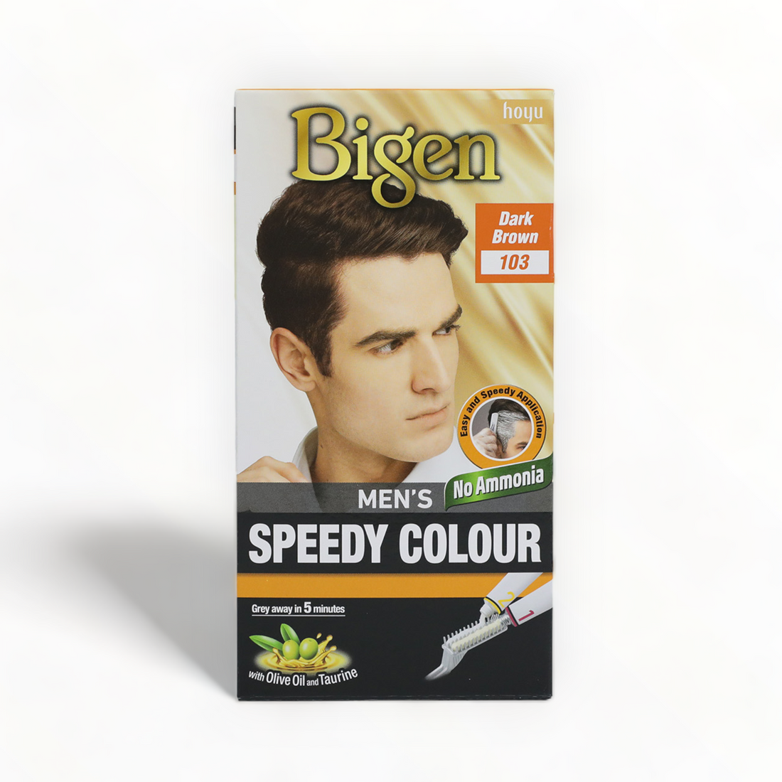 Bigen Men’s Beard Colour 103 Dark Brown – 80g (Pack of 3)