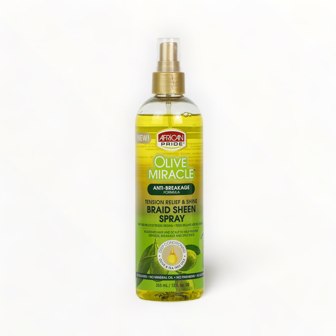 African Pride OM Braid Sheen Spray 355ml