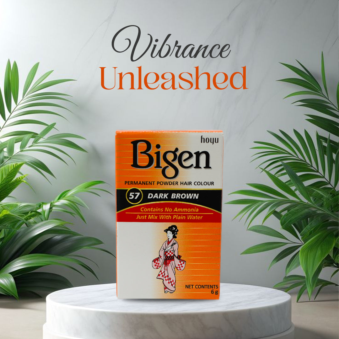 Bigen Permanent Powder Hair Colour - #57 Dark Brown