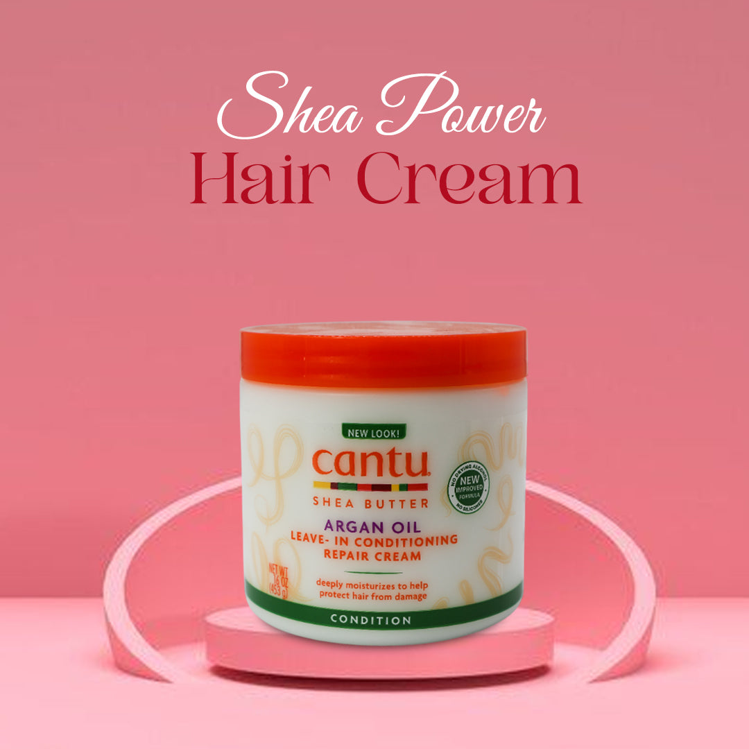 Cantu Shea Butter Argan Oil Leave-In Conditioning Repair Cream 16oz