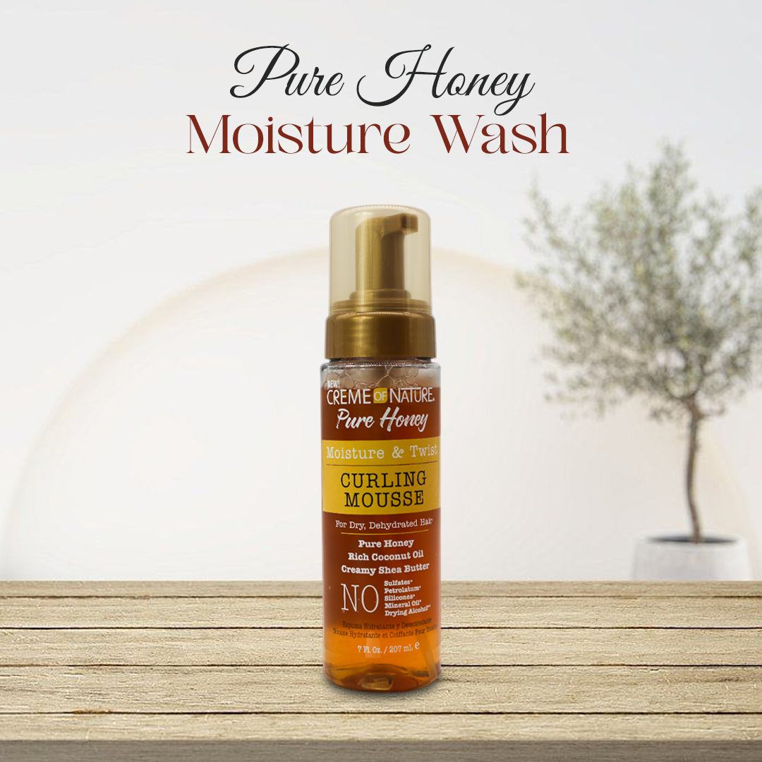 Creme Of Nature Pure Honey Moisture And Twist Curling Mousse 7oz