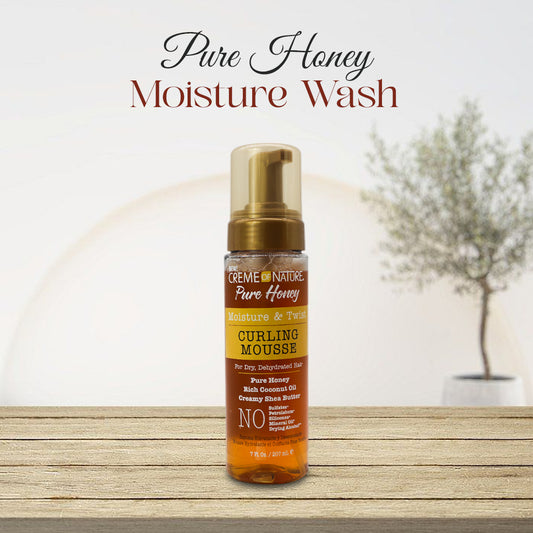 Creme Of Nature Pure Honey Moisture And Twist Curling Mousse 7oz