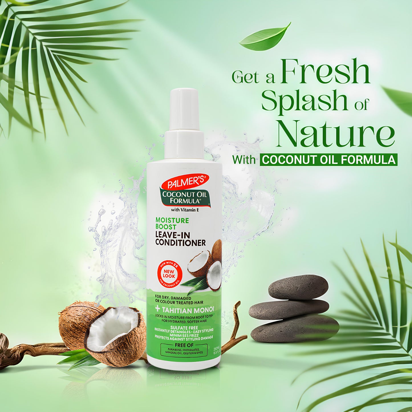 Palmers Coconut Oil Moisture Boost Leave-In Conditioner 250ml/8.5oz