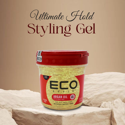 Eco Style Argan Oil Styling Gel Max Hold 473ml/16oz