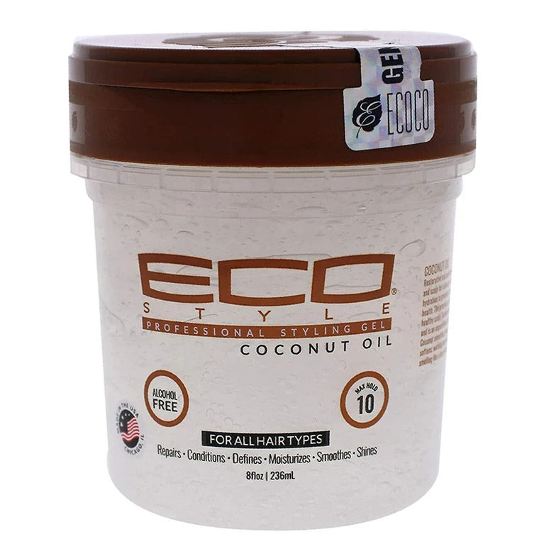 Eco Style Professional Styling Gel Coconut Oil 236ml/8oz