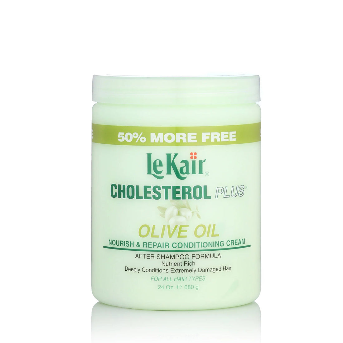 LeKair Cholesterol Plus Olive Oil Nourish and Repair Conditioning Cream 680g/24oz