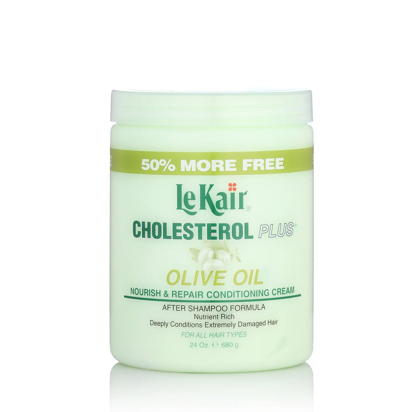LeKair Cholesterol Plus Olive Oil Nourish and Repair Conditioning Cream 680g/24oz