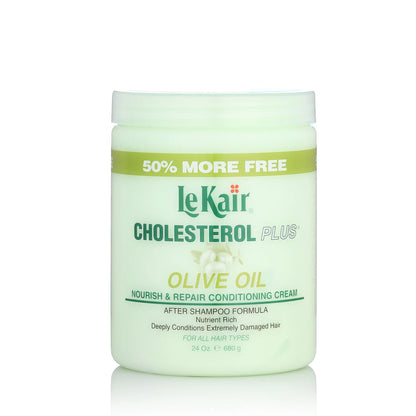 LeKair Cholesterol Plus Olive Oil Nourish and Repair Conditioning Cream 680g/24oz