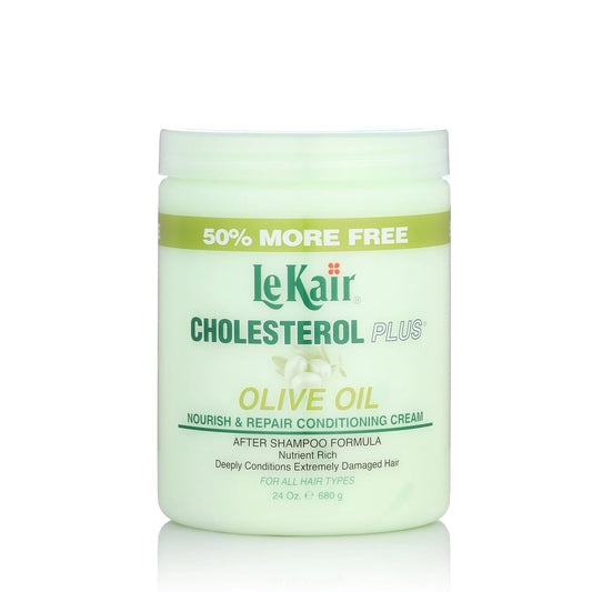 LeKair Cholesterol Plus Olive Oil Nourish and Repair Conditioning Cream 680g/24oz