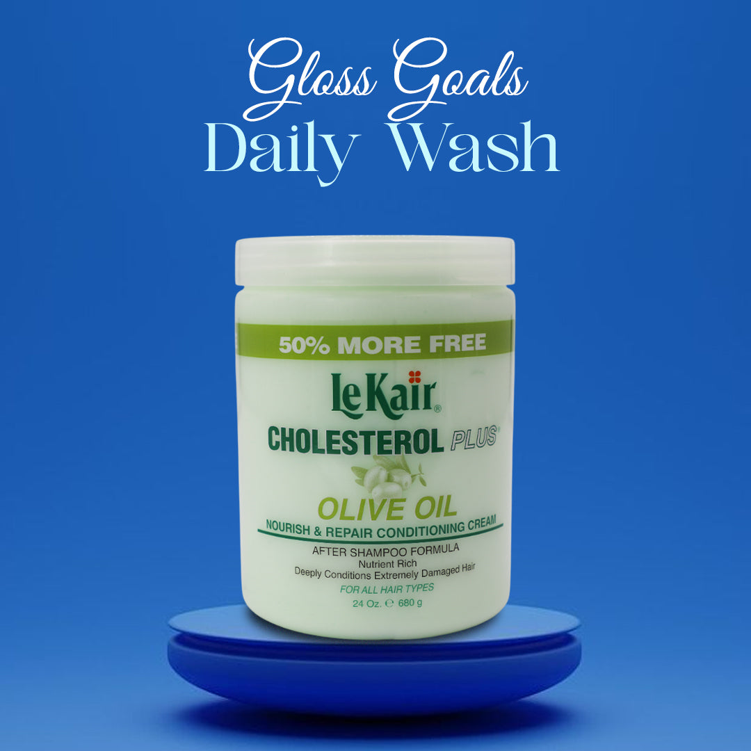 LeKair Cholesterol Plus Olive Oil Nourish and Repair Conditioning Cream 680g
