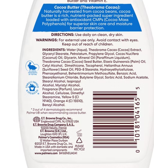 Palmer's Cocoa Butter Body Lotion 13.5oz/400ml