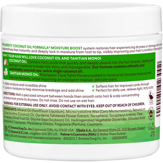 Palmer's Coconut Oil Boost Moisture GRO Hairdresser 150g/5.25oz