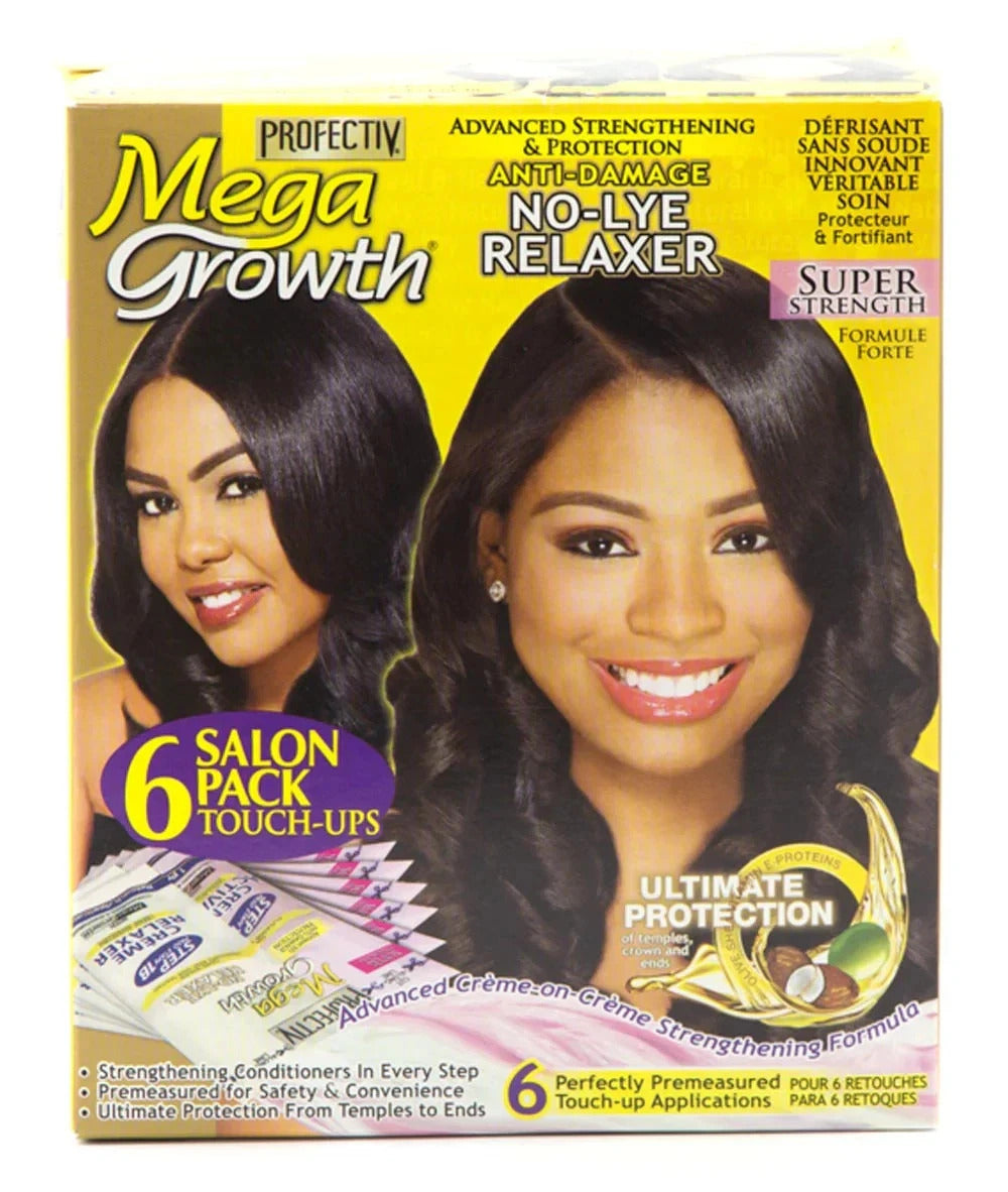 Profectiv Mega Growth No-Lye Relaxer Kit Super Strength 6 Application