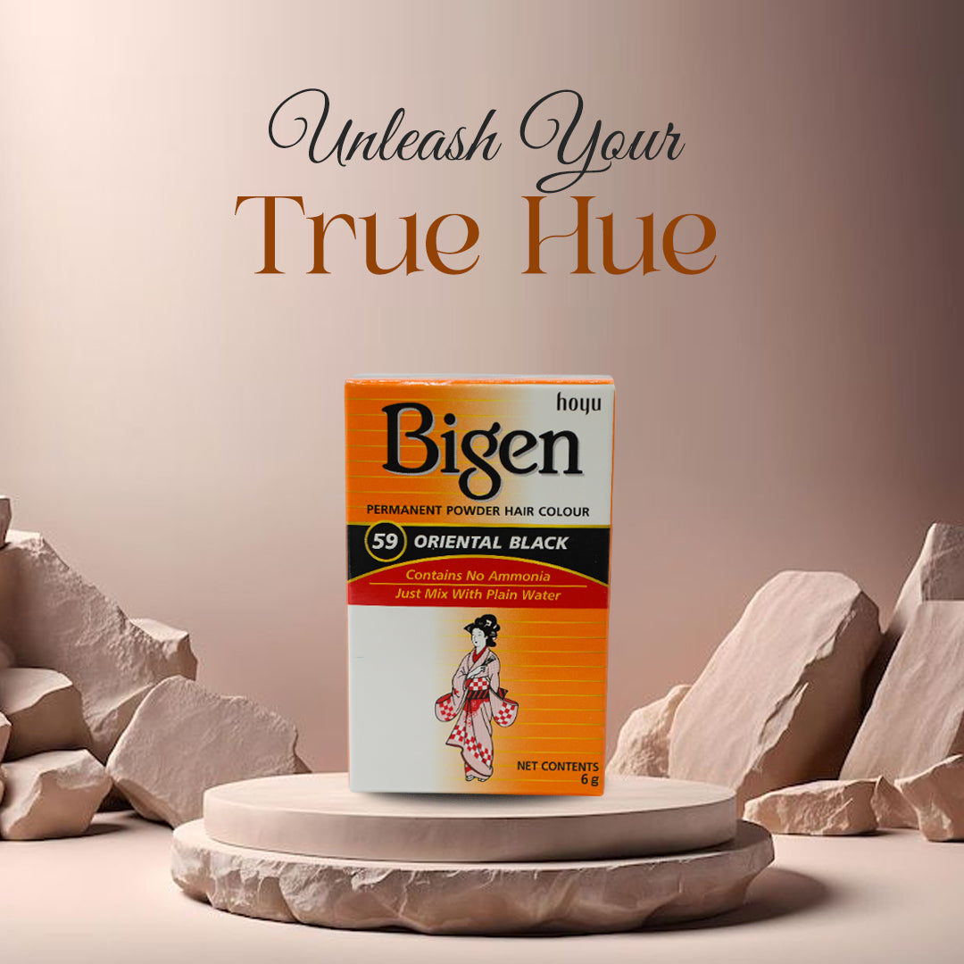 Bigen Permanent Powder Hair Colour - #59 Oriental Black