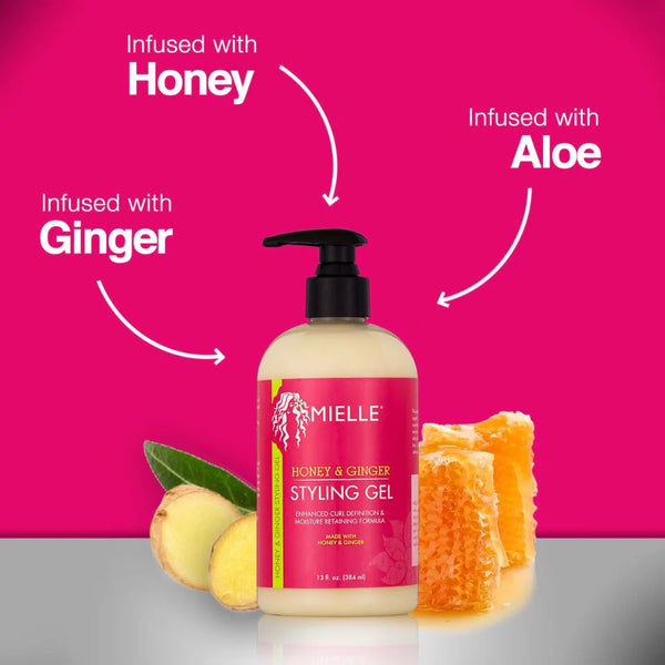 Mielle Honey & Ginger Styling Gel 384ml/13oz