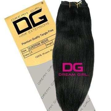 Dream Girl Gold Silky Straight 18 Jet Black (1)