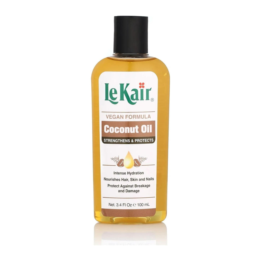 LeKair Vegan Formula Coconut Oil Hair, Skin & Nails 100ml/3.4oz