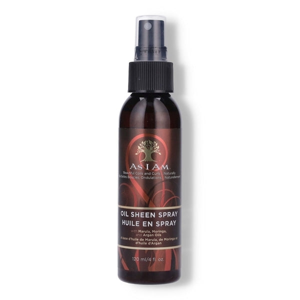 As I Am Oil Sheen Spray with Marula, Moringa & Argan Oils 120ml/4oz